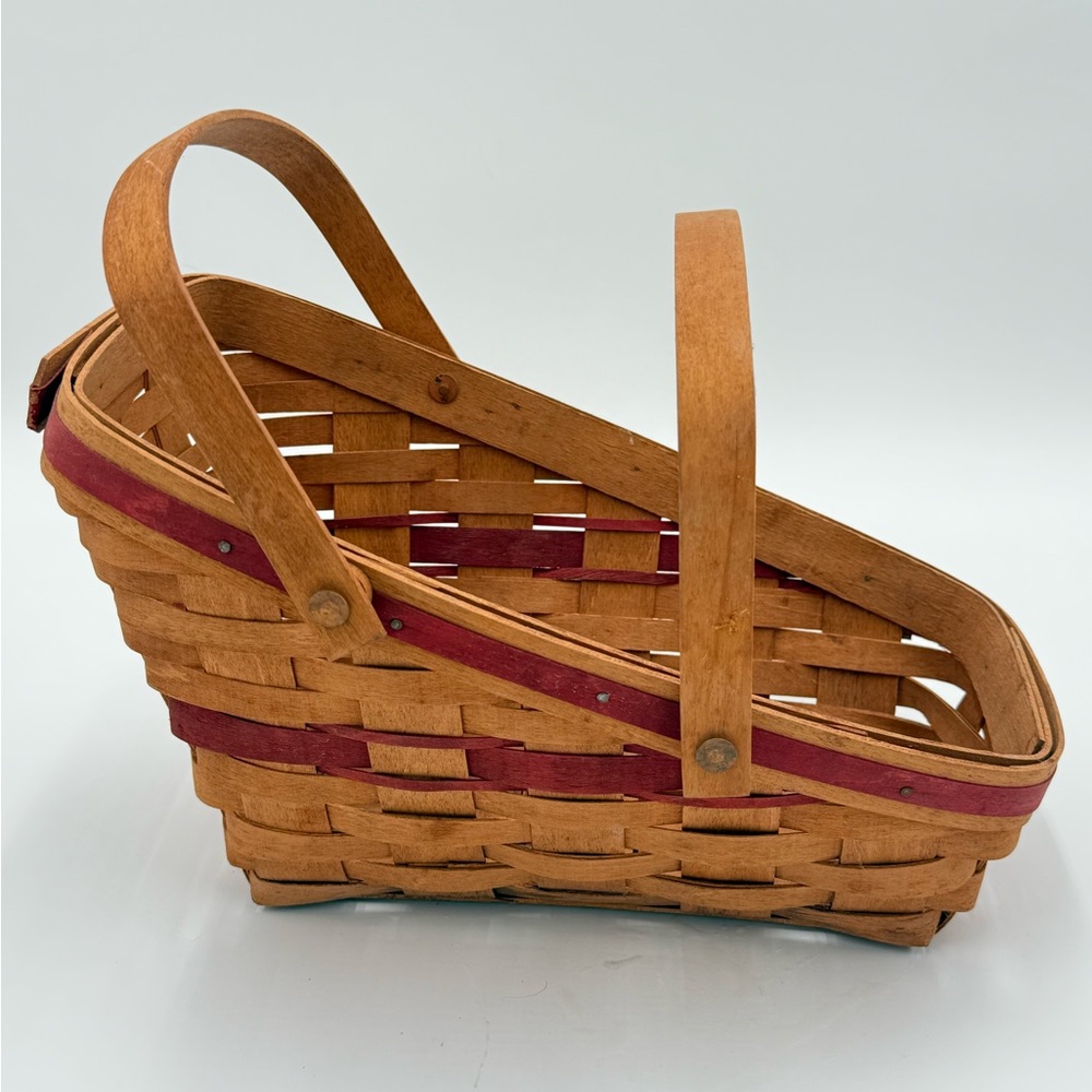 LONGABERGER YULETIDE TRADITIONS BASKET DBL HANDLES 1991 - Picture 3 of 9